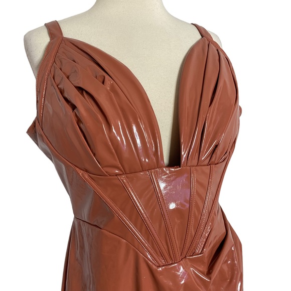 Fashion Nova | Dresses | Fashion Nova Midnight City Latex Midi Dress Nwt |  Poshmark